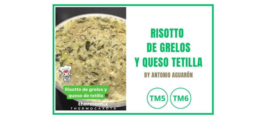Risotto de grelos y queso de tetilla