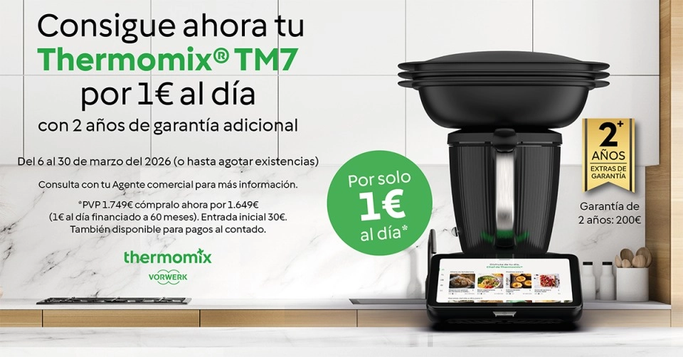 Oferta Thermomix® TM7 por 1€ al día (Marzo 2026)