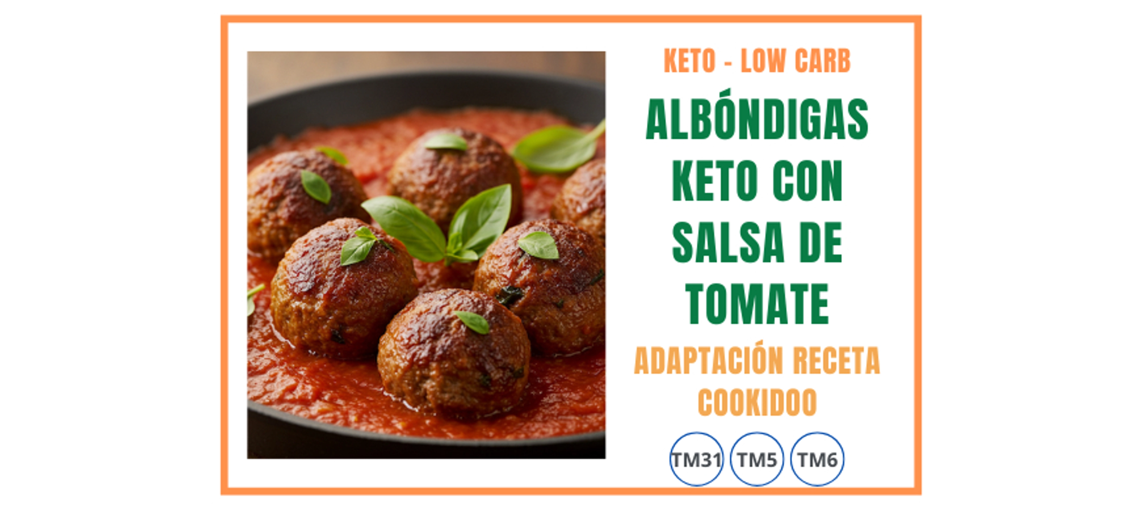 ALBÓNDIGAS KETO CON SALSA DE TOMATE
