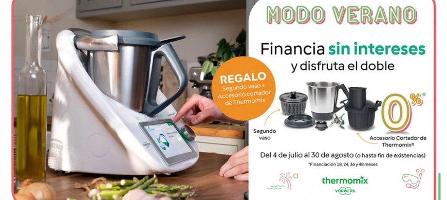 PROMOCIÓN Thermomix® TM6 AL 0% CON DOS REGALOS (Cortador + segundo vaso) - Julio - agosto 2024