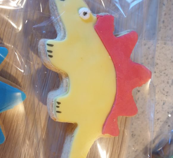 Galletas mantequilla Dinosaurios