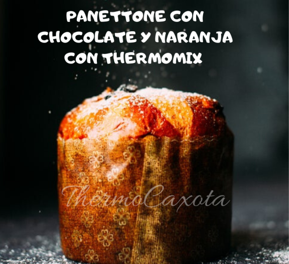 DIA 3 - PANETTONE CON CHOCOLATE Y NARANJA CON Thermomix® 