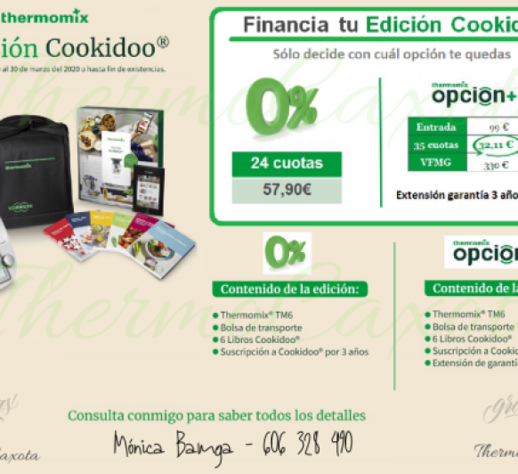 EDICIÓN COOKIDOO - DOS OPCIONES DE FINANCIACIÓN ;-)