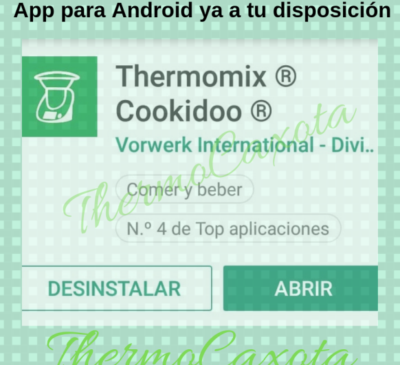 APP COOKIDOO - La App para Android ya está aquí!!!!